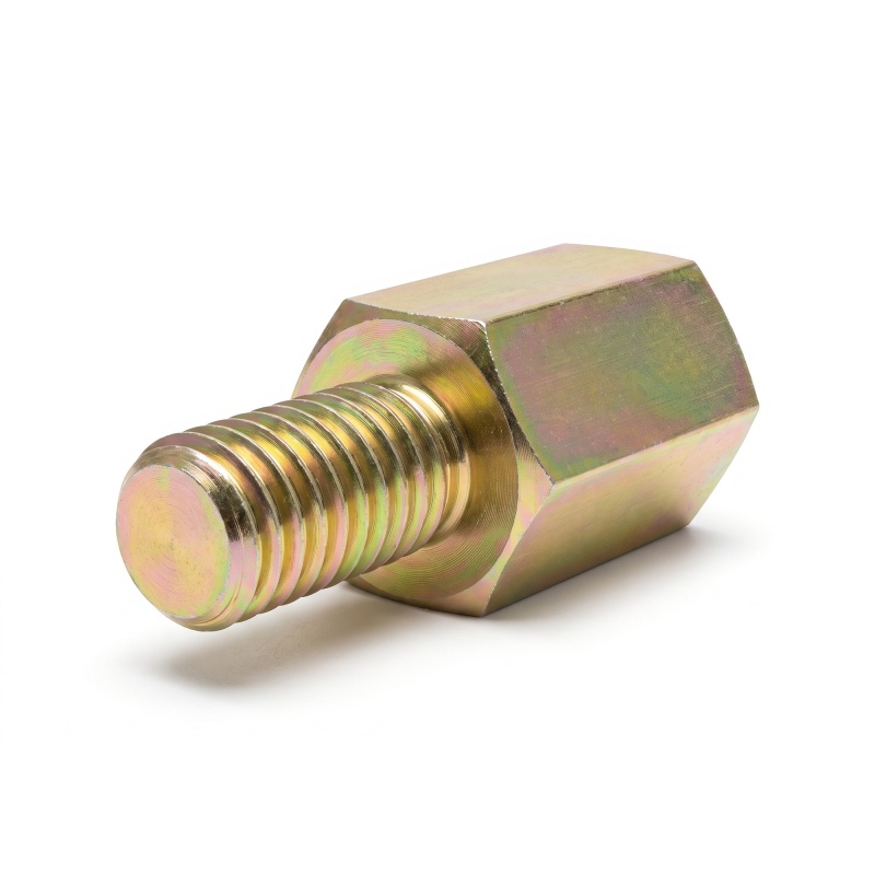 Distanciador hexagonal roscado macho/hembra acero cincado amarillo sin plomo UNC4-40 / M3 - 5 mm entrecaras