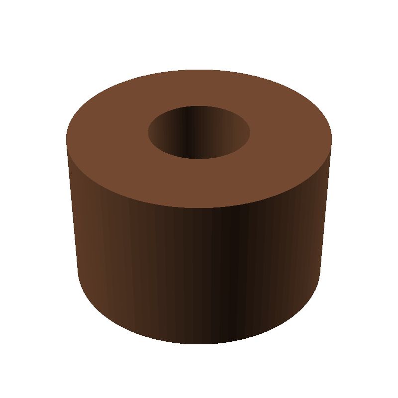 Entretoise lisse plastique polyamide renforcé Ø6,2x16mm pour vis M6
