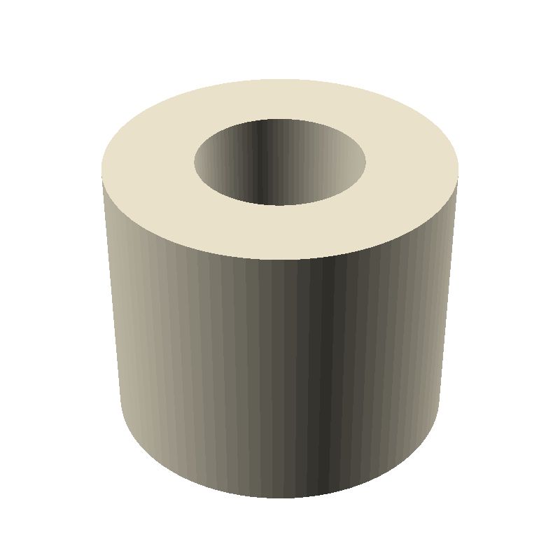 Entretoise lisse plastique polyamide PA6 Ø8,2x17mm pour vis M8