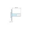 Plano acotado 15,9 mm, Soporte PCB bajo placa de cabeza para tornillo autorroscante Ø3,5, PA6.6 natural, UL94-V2, PCB 1,6 mm