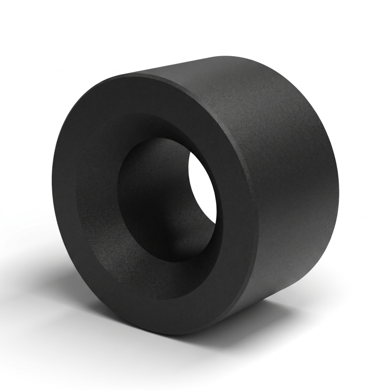 Separador liso avellanado en una cara, PA6 GV25 negro UL94-HB, Ø3,4/7 mm, M3