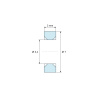 Separador liso avellanado en ambas caras, PA6 GV25 negro UL94-HB, Ø4,1/7 mm, M4