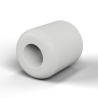 Separador liso de cerámica C221 Ø2,8x6mm, un extremo redondeado