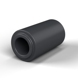 Separador con resalte PA6-FV Ø2,2×4 mm, resalte Ø3,1×0,3 mm, para M2, UL94-HB