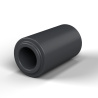 Separador con resalte PA6-FV Ø2,2×4 mm, resalte Ø3,1×0,3 mm, para M2, UL94-HB
