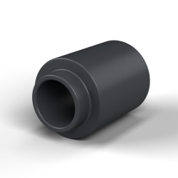 Separador con resalte PA6-FV Ø3,4×6 mm, resalte Ø4,2×1,3 mm, para M3, UL94-HB
