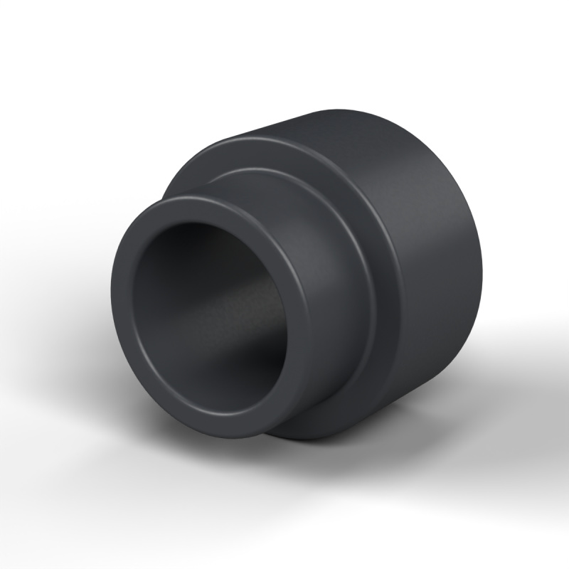 Distanciador con resalte para tornillo M3 Plástico PA6 reforzado con fibra de vidrio