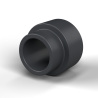 Separador con resalte PA6-FV Ø3,5×6 mm, resalte Ø4,6×2 mm, para M3, UL94-HB