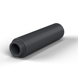 Separador con resalte PA6-FV Ø2,2×4 mm, resalte Ø3,1×1 mm, para M2, UL94-HB