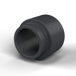 Separador con resalte PA6-FV Ø6,5×10 mm, resalte Ø8×2,5 mm, para M6, UL94-HB