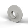 Casquillo aislante con brida Ø5,2x15mm, resalte bajo Ø6,9mm, poliamida PA6 natural UL94-V2