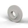 Casquillo aislante con brida Ø5,2x15mm, resalte bajo Ø7,9mm, poliamida PA6 natural UL94-V2