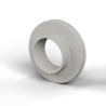 Casquillo aislante con brida Ø5,2x10mm, resalte bajo Ø5,9mm, poliamida PA6 natural UL94-V2