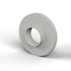 Casquillo aislante con brida Ø6,2x15mm, resalte bajo Ø6,9mm, poliamida PA6.6 natural UL94-V2