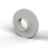 Casquillo aislante con brida Ø6,2x15mm, resalte bajo Ø6,9mm, poliamida PA6.6 natural UL94-V2