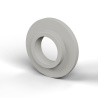 Casquillo aislante con brida Ø8,2x18mm, resalte bajo Ø10,9mm, poliamida PA6 natural UL94-V2