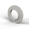 Casquillo aislante con brida Ø10,2x18mm, resalte bajo Ø10,9mm, poliamida PA6 natural UL94-V2