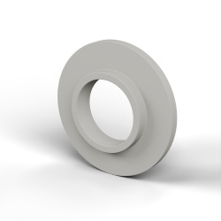 Casquillo aislante con brida Ø12,2x25mm, resalte bajo Ø14,8mm, poliamida PA6 natural UL94-V2