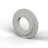 Casquillo aislante con brida Ø12,2x25mm, resalte bajo Ø17,8mm, poliamida PA6 natural UL94-V2