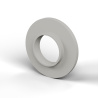 Casquillo aislante con brida Ø12,2x25mm, resalte bajo Ø13,8mm, poliamida PA6 natural UL94-V2