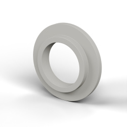 Casquillo aislante con brida Ø14,2x25mm, resalte bajo Ø17,8mm, poliamida PA6 natural UL94-V2