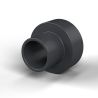 Casquillo aislante con brida Ø4,1x8mm, resalte bajo Ø5mm, poliamida PA6.6 negra reforzada con fibra de vidrio UL94-HB