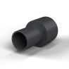 Casquillo aislante con brida Ø12,5x21mm, resalte alto Ø14,5mm, poliamida PA6.6 negra reforzada con fibra de vidrio UL94-HB