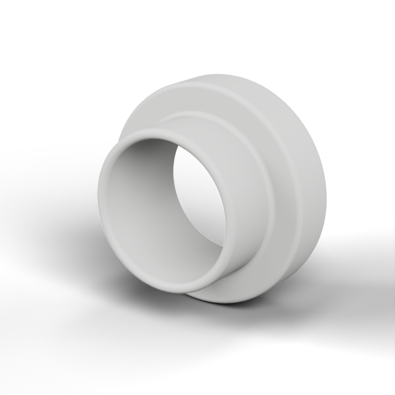 Casquillo aislante con brida Ø2,6x4,2mm, resalte bajo Ø3mm, PTFE natural UL94-V0