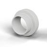 Casquillo aislante con brida Ø2,6x4,2mm, resalte bajo Ø3mm, PTFE natural UL94-V0