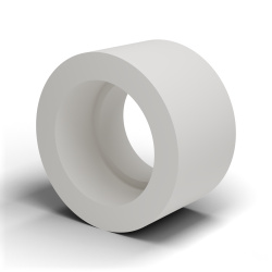 Distanciador con taladro escalonado, PA6.6 natural, UL94-V2, Ø6,1 × 10 mm, para tornillo M6
