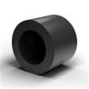 Distanciador con taladro escalonado, PA6 negro con fibra de vidrio, UL94-HB, alojamiento Ø10,3 × Ø16 mm, para tornillo M5